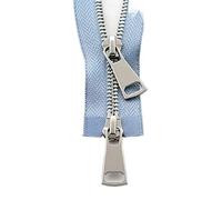 dvegGEE Zipper replacement,Two Way Open Ended Zipper 70/90 cm Jacket Metal Zipper Double Slider Two-Way Zip DIY Clothing Garment Zipper Replacement Handmade Supplies(Sky Blue,90 cm)