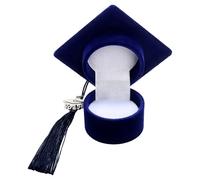 Dvehdbay Class Rings for Women High School - Graduation Ring Box, Graduation Cap Ring Box with 2025 Charm, High School Class Rings for Women Men, Grad Cap Gift Box for Celebration Party Supplies