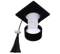 Dvehdbay Class Rings for Women High School - Graduation Ring Box, Graduation Cap Ring Box with 2025 Charm, High School Class Rings for Women Men, Grad Cap Gift Box for Celebration Party Supplies