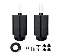 DVHEY 2Pcs Aquarium Sponge Filter,30 Gallon Fish Tank Sponge Filter with Airstone Breeding Fry Betta Shrimp for Fish Tank 10 Gal to 50 Gal
