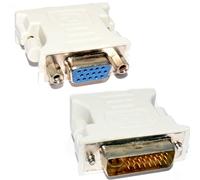 kenable DVI Adapter DVI-I 24 + 4 pin to VGA SVGA Female HD15 Socket