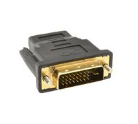 kenable DVI-D 24+1 Male to HDMI Socket Adapter Converter Joiner GOLD