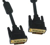 DVI-D 24 + 1 pin Male to Male Cable Dual Link Lead 5m Black