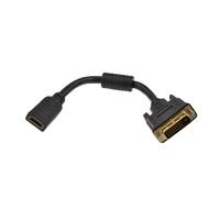 kenable DVI D 24+1 Plug to HDMI Socket Digital Adapter Cable 15cm GOLD