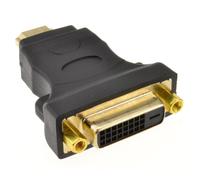 DVI-D 24+1 Socket to HDMI Digital Plug Adapter Converter Adapter GOLD