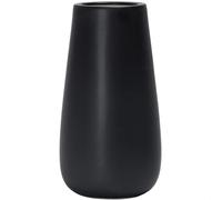 D'vine Dev 12 Inch Ebony Black Elegant Oval Ceramic Vase for Flowers, Home Décor Vase with Design Box, VS-LD-C-5