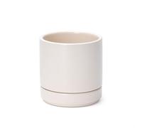 D'vine Dev 4.7 Inch Ceramic Planter Pot, Oatmeal, 94-O-B-8