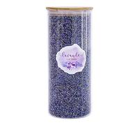 D'vine Dev 8 Cups Ultra- Grade Culinary Lavender In Large Glass Bottle - Highland Grow Dried Lavender Flower Buds With Easy Resealable Huge Glass Bottle - French Lavender - Huge Glass Bottle