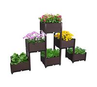 D'vine Dev Planter Raised Beds - Elevated Planter Garden Box for Vegetable/Flower/Herb Outdoor Standing Planter Beds