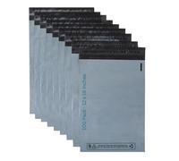 DVIVA 100pcs Grey Postage Bags |12"x16"(305 x 405mm) Plastic Parcel Envelopes Waterproof and Tear-Proof Mailing Bags |Durable Courier Large Parcel Mailing Bags for Delivery,Shipping & Packages