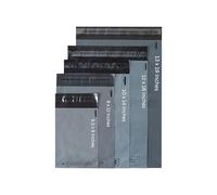 DVIVA 50 Mixed Grey Parcel Bags, Postage Bags, Mailing Bags 5 Sizes 10 Each Poly Postal Bags Self Seal Small to Large Mailing Bags Packaging Assorted Mailers Posting Shipping Post Parcels Package Bags