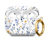 DVKG Compatible with AirPod PRO 3 2025 Shockproof Drop-Proof Wireless Earbuds Case with Keychain, Universal for Men and Women(Flowers 5)