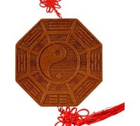 dvkGKLVq Bagua Mirror Feng Shui, Traditional Chinese Feng Shui Bagua Mirror Wooden Lucky Bagua FengShui Mirror Home Decoration Mirror Bagua Mirror(11cm)