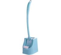 dvkGKLVq Toilet Brush，Toilet Wand，Toilet Brush and Holder Set,Double-sided Brush Head Can Be Bent to Clean All Corners of The Groove Gap,for Bathroom Restroom Deep Cleaning Toilet Brush(Blue)