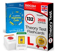 DVLA Driving Theory Test 2026 The Highway Code Book & 132 Sign Flash Cards