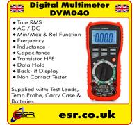 DVM040 Digital Multimeter AC/DC, Non-Contact, CAT III 1000V