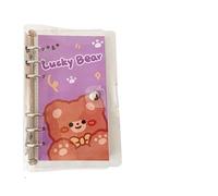DVMSIEF Notebook Hand Account Loose-leaf Notebook Set Girl Heart Detachable Coil Book Notepads Stationery(Yellow Bow Be)