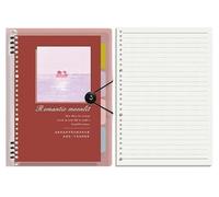 DVMSIEF Notebook Vintage Oil Painting Non-scratch Loose-leaf Detachable Horizontal Thickened And Simplified Notepad(B,A5)