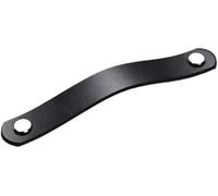 dvnFWKc 4Pcs Layer Cowhide Leather Handle Wardrobe Door Drawer Furniture Leather Handles(Silver,128mm)