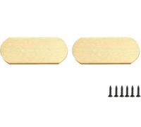 dvnFWKc Cabinet Pulls, 2pcs Invisible Flip Drawer Handle Dull Concealed Installation Recessed Furniture Grip Cabinet Door Pull