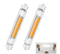 Dvnoua R7S Bulb 118mm LED Dimmable Warm White (300W Equivalent), R7S Bulb 118mm LED Dimmable Cool White 6000K 3000LM, Flicker-Free, 360° Light Angle, Energy Saving R7s Floodlight, 2 Pack