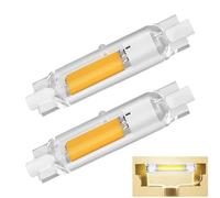 Dvnoua R7S Bulb 78mm LED Dimmable Warm White (200W Equivalent), R7S Bulb 78mm LED Dimmable Natural White 4000K 2000LM, Flicker-Free, 360° Light Angle, Energy Saving R7s Floodlight, 2 Pack
