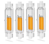 Dvnoua R7S Bulb 78mm LED Dimmable Warm White (200W Equivalent), R7S Bulb 78mm LED Dimmable Natural White 4000K 2000LM, Flicker-Free, 360° Light Angle, Energy Saving R7s Floodlight, 4 Pack
