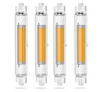 Dvnoua R7S LED Bulb 118mm 30W, R7S Bulb 118mm LED Dimmable Equivalent 300W R7S Halogen Bulbs, Warm White 3000K, 3000LM, Flicker-Free, 360° Light Angle, Energy Saving R7s Bulbs, 4 Pack