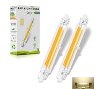 Dvnoua R7S LED Bulb 78mm 10W Dimmable (100W Equivalent), R7S Bulb 78mm LED Dimmable Natural White 4000K 1000LM, Flicker-Free, 360° Light Angle, Energy Saving R7s Floodlight, 2 Pack