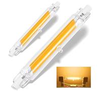 Dvnoua R7S LED Bulb 78mm 10W Dimmable, Warm White 3000K 1000LM, Equivalent 100W Halogen Lamp, Flicker-Free, 360° Light Angle, LED Halogen Replacement Bulbs 2 Pack