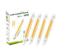 Dvnoua R7S LED Bulbs 118mm Dimmable Cool White 6000K, 20W 2000LM R7S Bulb 118mm LED Equivalent to 200W Halogen Lamp, No-Flickering Energy Saving for Floor lamp, Ceiling Lights Home Lighting 4Pcs