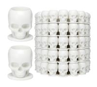 DVOFU 100 PCS Large Tattoo Ink Cups with Base Self-Stand Container Tattoo Pigment Holder Caps Microblading Tattoo Pigment Holder Caps Plastic Pigment Caps for Ink