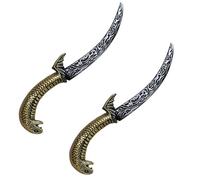 DVOFU 2pcs Plastic Snake Dagger Fake Knife Halloween Sword for Play Fighting Costume Party Stage Performance