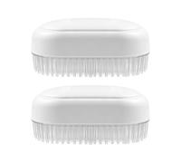 DVOFU 2Pcs Sensory Brush Silicone Body Brush Sensory Brush Therapy Set Therapressure Therapy Brush Soft Bristle Massage Brush Loofah Soft Bristles Stimulating Tools for Autism Sensory Needs.