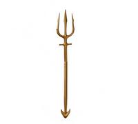 DVOFU Cosplay Trident Halloween King Trident Devil Pitch Fork Costume Accessory Halloween Gold Tridents Prop for King Neptune Ocean Themed Cosplay