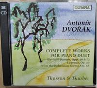 Dvorak: Complete Works for Piano Duet (Thorson And Thurber)