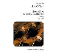 Dvorak: Sonatina (Sonatine) in G Major Op.100 for Violin and Piano (Breitkopf)