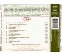DVORAK: VIOLIN SONATA, OP. 57; VIOLIN SONATINA, OP. 100 NEW CD