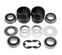 DVPARTS Lawn Tractor Axle Hardware Kit, 12 Months Warranty, Including 4 Front Wheel Bearings, 2 Dust Covers, 2 Outer & Inner Washers, 2 E-Clip Rings for Husqvarna, Craftsman, Poulan