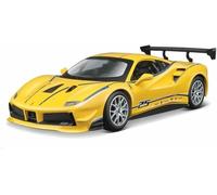 DVPUDEPLV Die-Cast Metal Vehicles 1:24 For Ferrari 488 2017 Alloy Car Model Static Simulation Vehicle Collect Exhibits Hobby Giving(Yellow)
