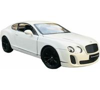 DVPUDEPLV Die-Cast Metal Vehicles For Bentley Continental Gt 1:24 Scale Alloy Car Model Static Simulation Vehicle Toy Exhibits Gift(White)