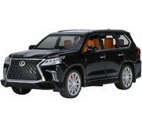 DVPUDEPLV Die-Cast Metal Vehicles For Lexus For Lx570 Classic Suv 1:32 Scale Alloy Car Model Dynamic Simulation Vehicle Toy Exhibits Gift(Black)