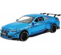 DVPUDEPLV Scale For Model Car Replica 1:32 16Cm Long Alloy Diecast Metal For For Bmw M4 Collectible Commemorative Ornaments Motor Vehicles(Blue)