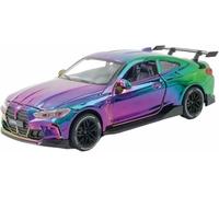 DVPUDEPLV Scale For Model Car Replica 1:32 16Cm Long Alloy Diecast Metal For For Bmw M4 Collectible Commemorative Ornaments Motor Vehicles(Purple)