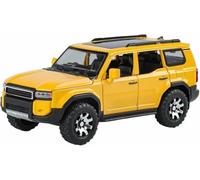DVPUDEPLV Scale For Model Car Replica 15Cm Long 1:32 Alloy Diecast For Miniature Static Vehicles For For Toyota For Prado Metal Souvenir Ornaments Motor(Yellow)