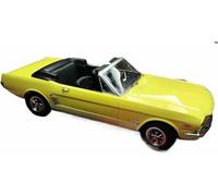 DVPUDEPLV Scale For Model Car Replica For Mini Die-Cast Static Alloy Metal For 1:18 For Ford For Mustang For Convertible 1965 Simulated Vehicles Ornaments Motor(Yellow)