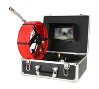 DVR 7 "Monitoring Sewer Pipeline Inspection Camera, IP68 AHD 1080P Drainage Sewer Pipeline Industrial Endoscope System, With 12PCS LED Lights 16GB SD Card,