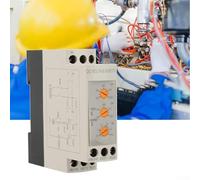 DVRD Series DC Overvoltage Undervoltage Protector for Relay for Industrial Control Applications, 6A 250VAC Capacity, LED Status Indication, Compatible with(DC24V)