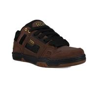 DVS Men's Comanche Skateboarding Shoe, Brown/Black/Gold, 10 UK