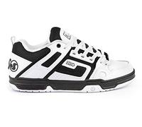 DVS Men's Comanche Skateboarding Shoe, White Black White, 7.5